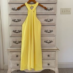 Vici Yellow Linen Dress